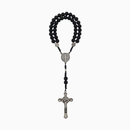 Terço São Bento Perola Preto Fosco