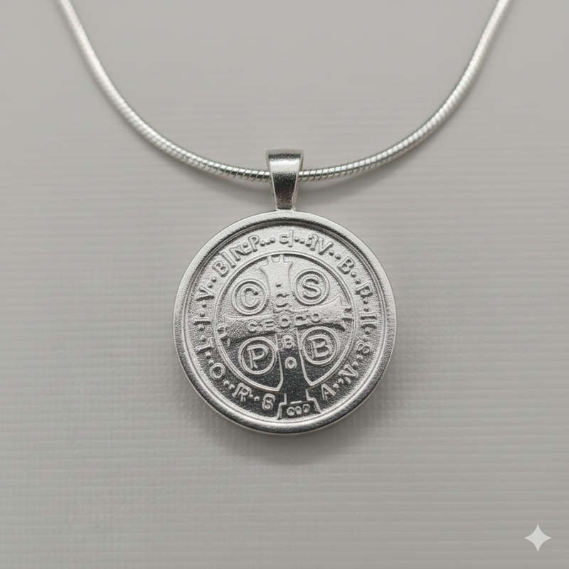 Colar com Medalha de São bento