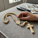 Terço Artesanal de Pau Brasil Nossa Senhora Aparecida